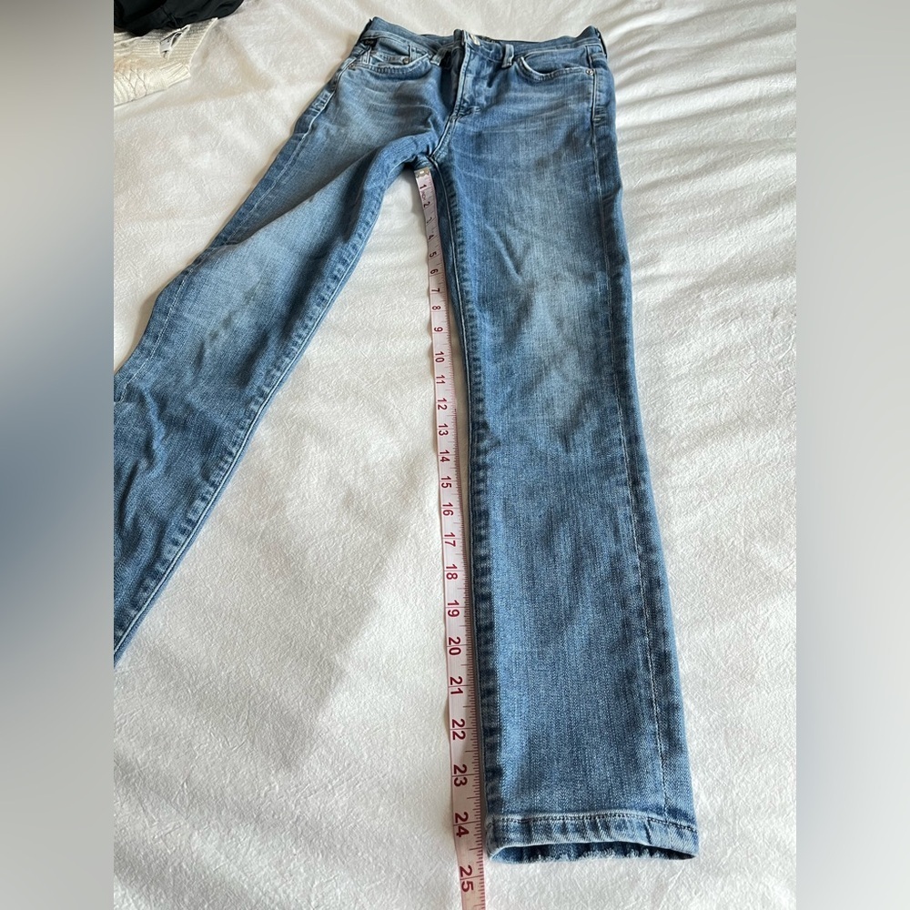 Citizens Of Humanity Rocket Crop High Rise Skinny Jeans Sz 24 Minimalist Classic - Picture 11 of 14